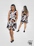 Sleeveless V Neck Midi Dress with Pockets - D2104